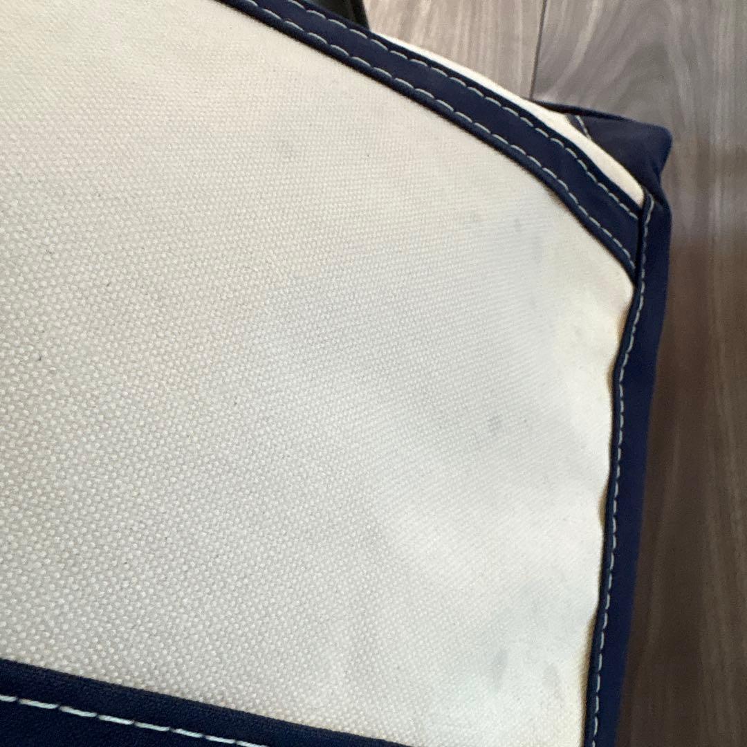 エルエルビーン　ボートアンドトート　ネイビー　ジップトップ　ミディアムサイズ