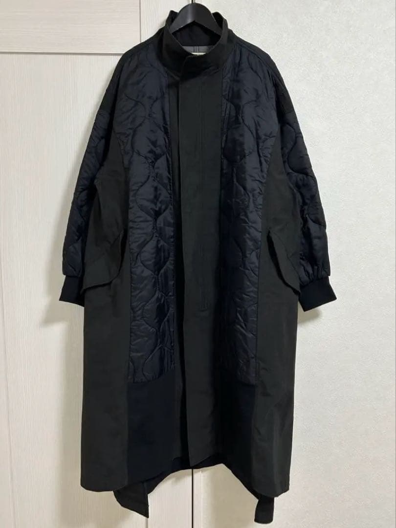 美品etsinta切替マキシミリタリーコートブラックフリークスストアBEAMS