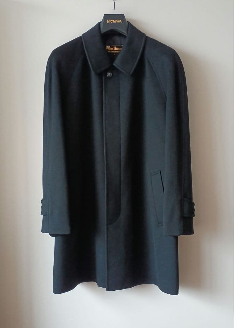 Wind Armor　カシミヤコート　サイズL 黒　ハンガー付　カシミヤ100%