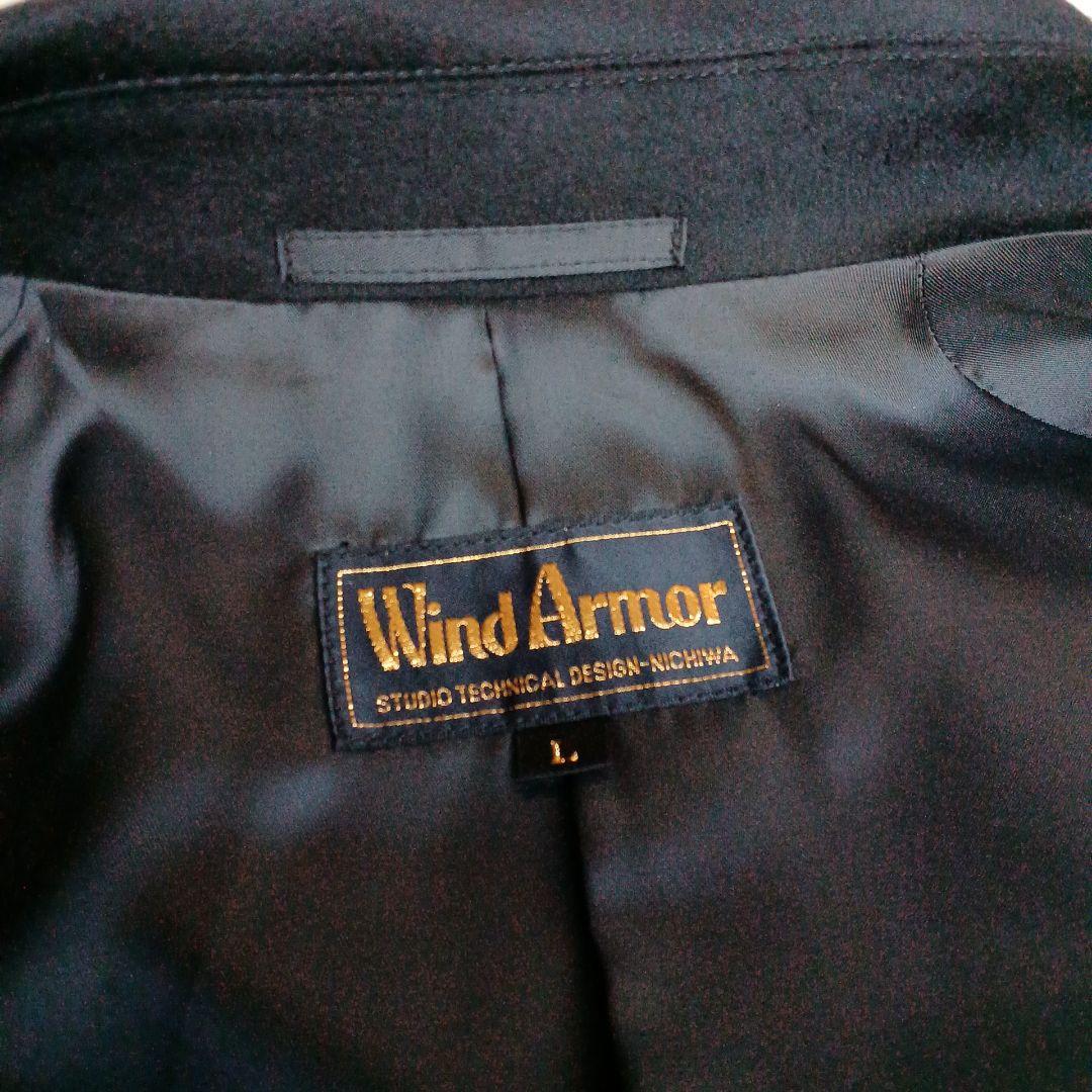 Wind Armor　カシミヤコート　サイズL 黒　ハンガー付　カシミヤ100%