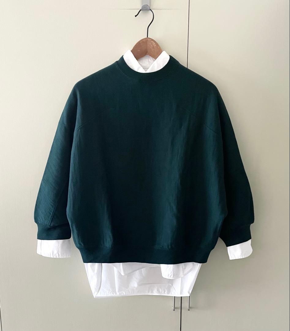 MARNI グリーン カッティングデザインニット