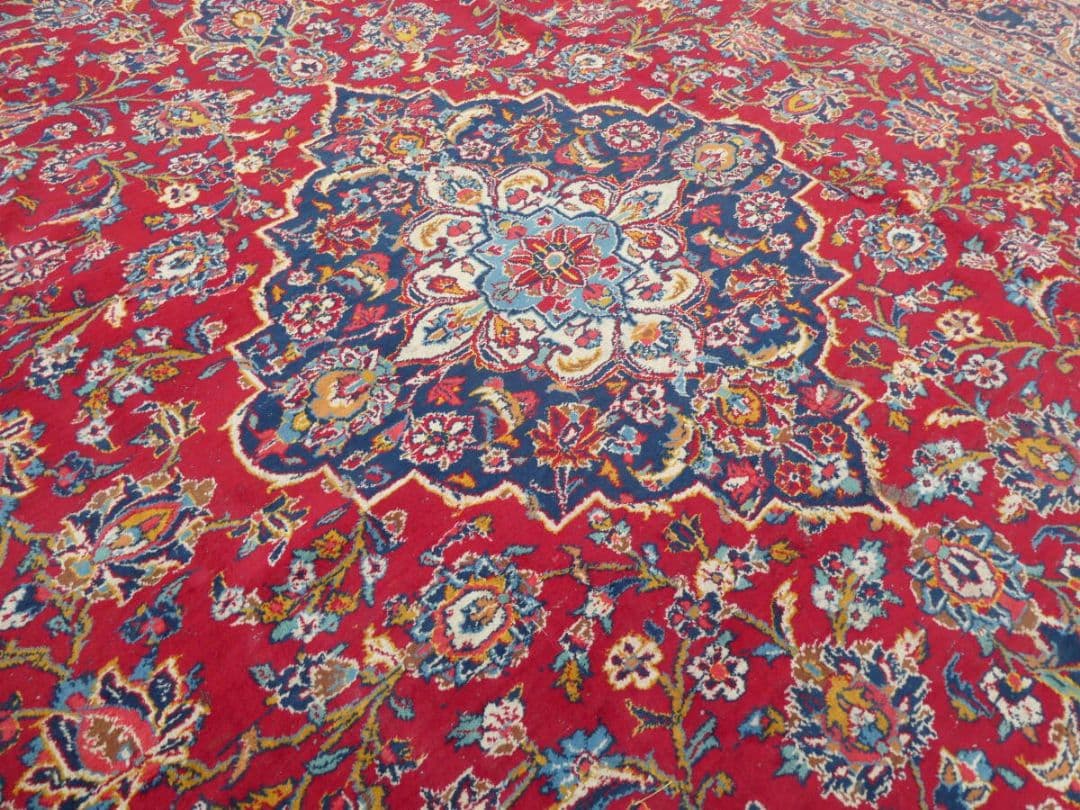 大判　ペルシャ絨毯　410×296cm　イラン産　手織り
