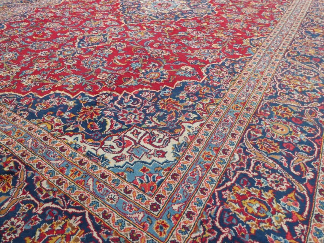 大判　ペルシャ絨毯　410×296cm　イラン産　手織り