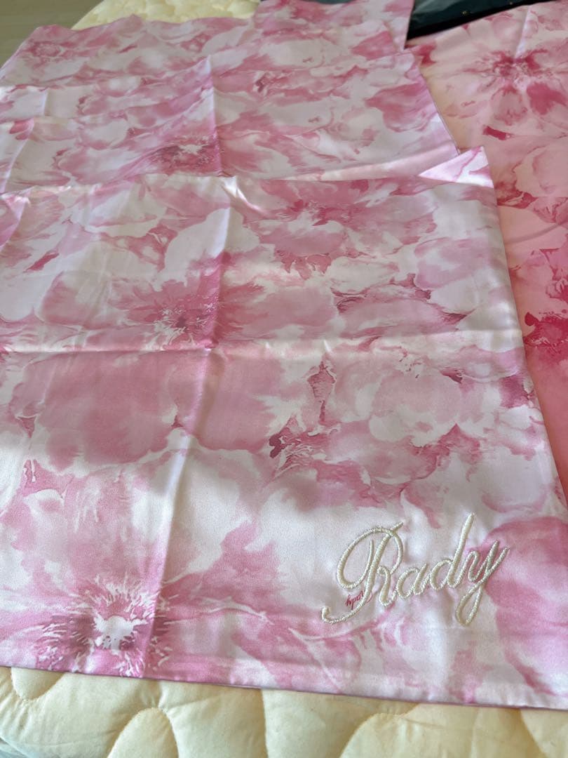 Rady パステルフラワー布団掛けカバー&ピロケースセット　ダブル　新品