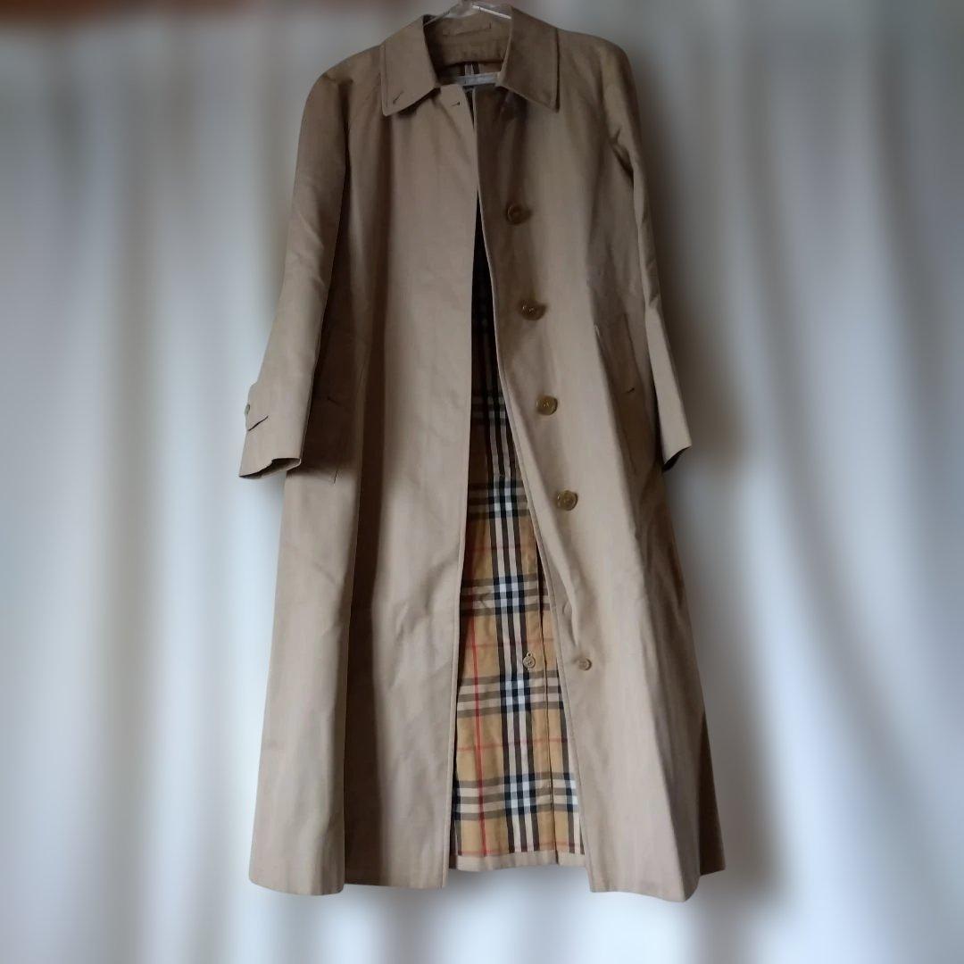 バーバリー　Burberry ベージュ ステンカラーコート　9号　ライナー無し