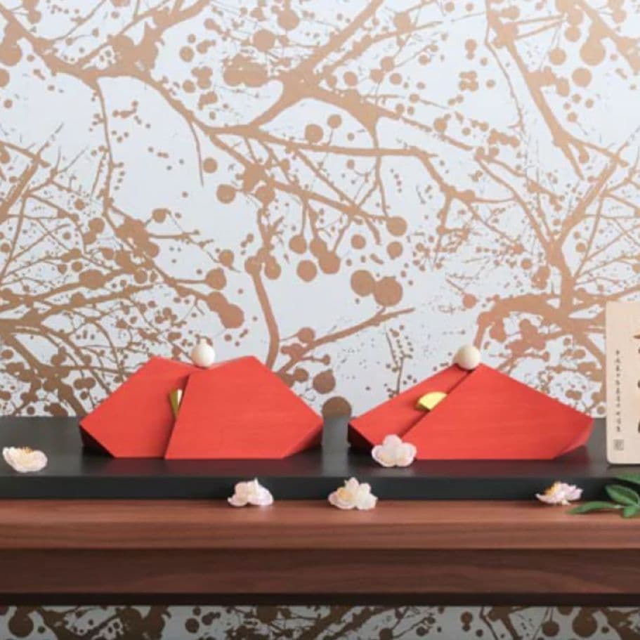 旭川クラフト T.MOTOI T.モトイ MHI-06 木製 モダン雛人形