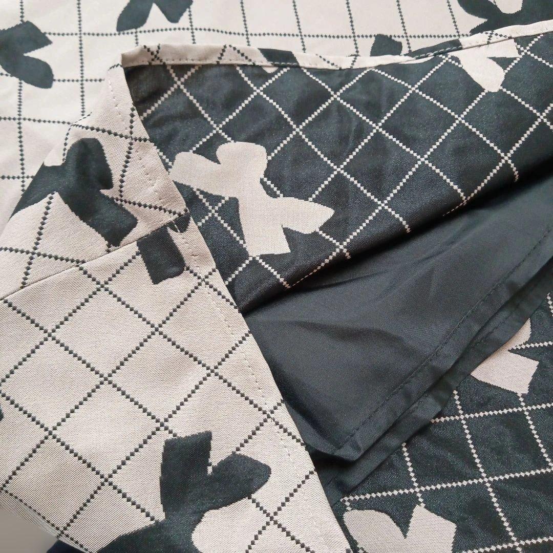 マーリエ ル カセット リボン模様 フレアスカート