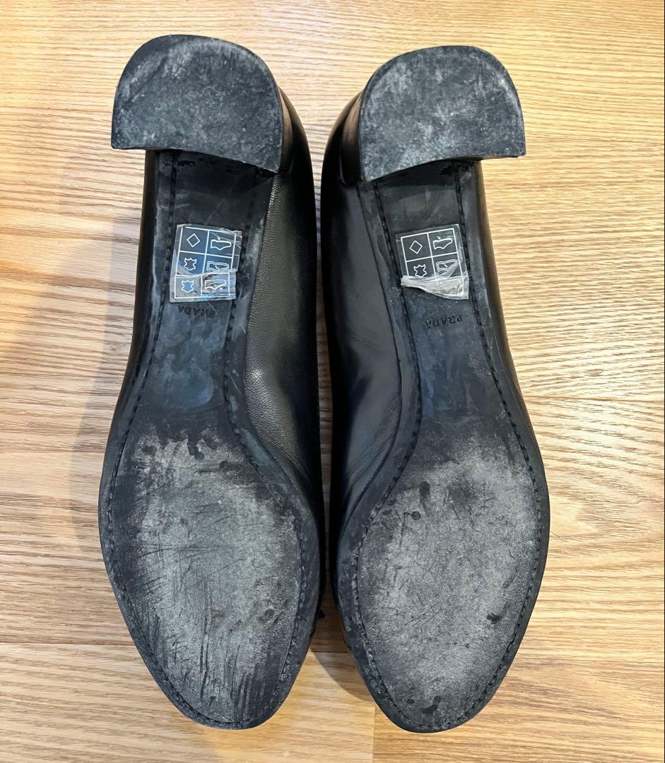 プラダ PRADA パンプス 5cmヒール ブラック