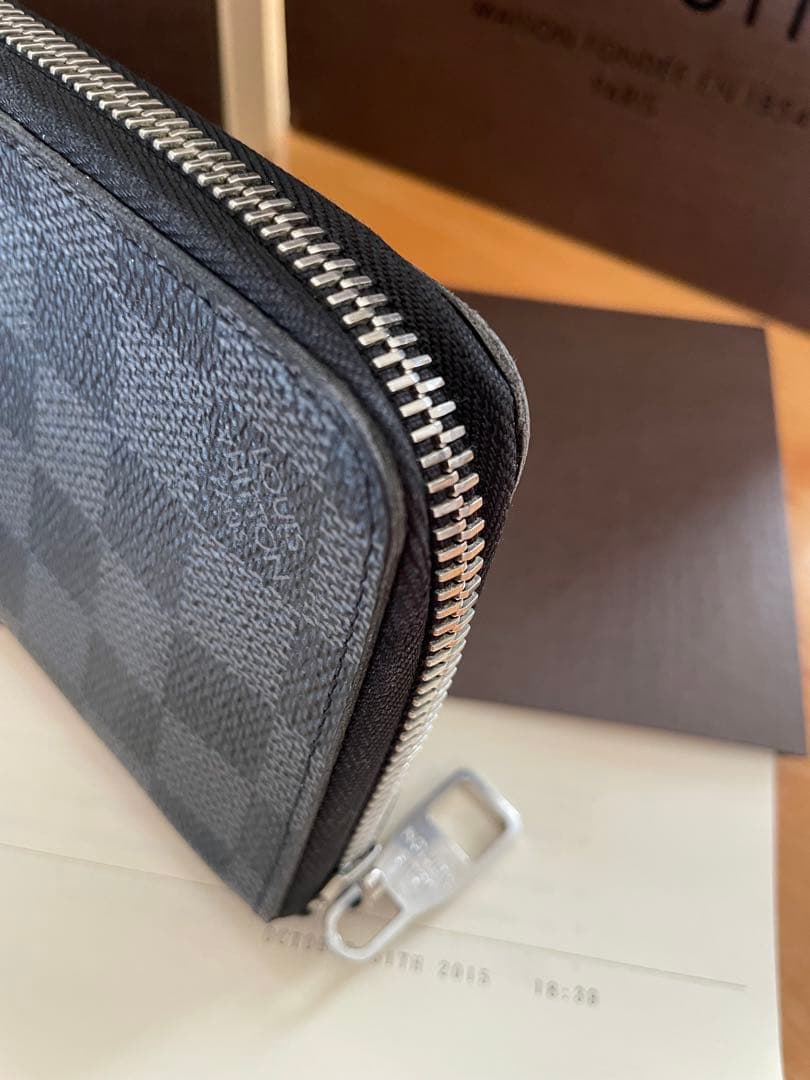 ルイヴィトン Louis Vuitton ダミエ 長財布 ブラック 2015年