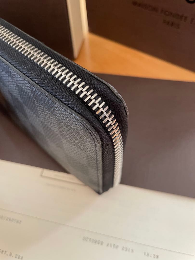 ルイヴィトン Louis Vuitton ダミエ 長財布 ブラック 2015年