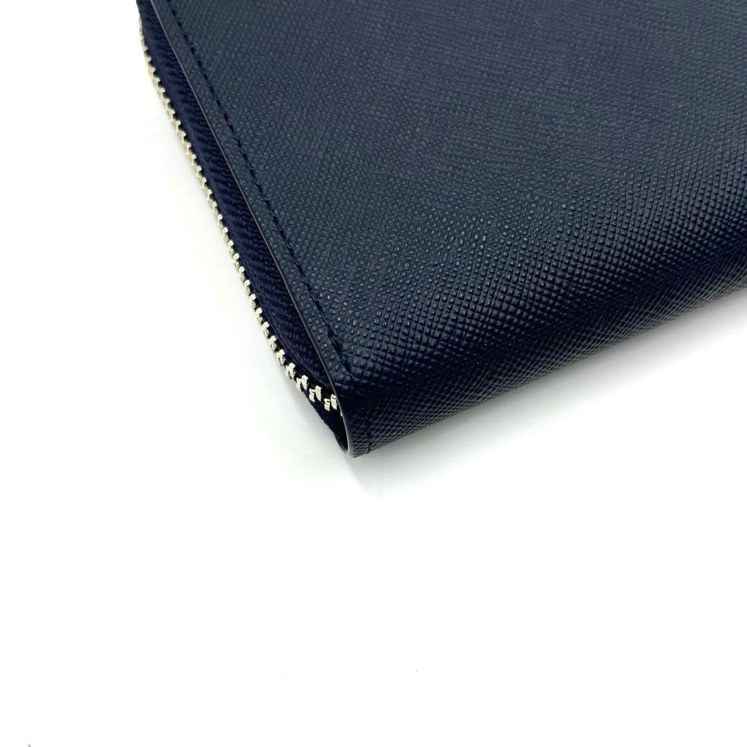 【未使用・保管品】Paul Smith 長財布 ラウンドジップ ネイビー