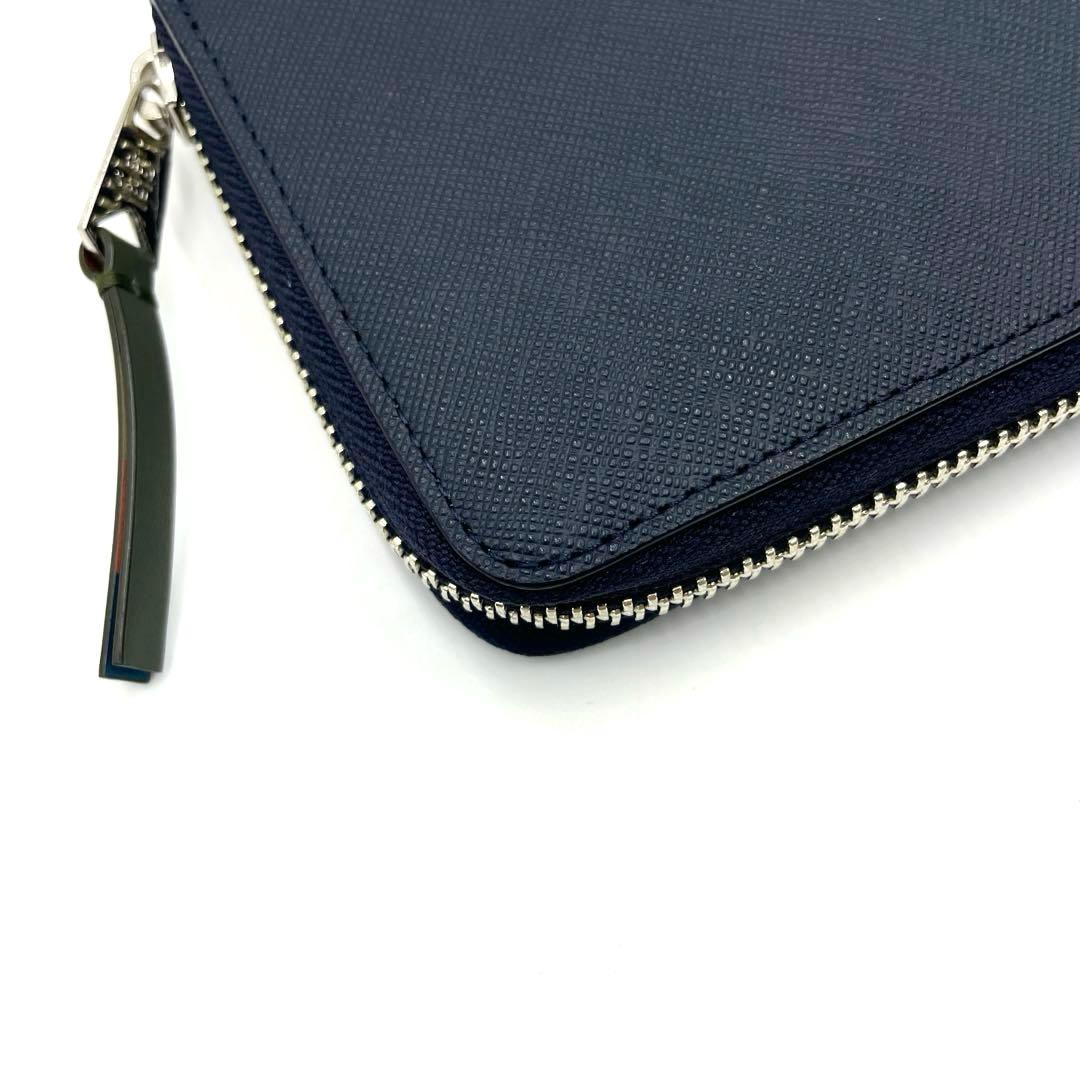 【未使用・保管品】Paul Smith 長財布 ラウンドジップ ネイビー