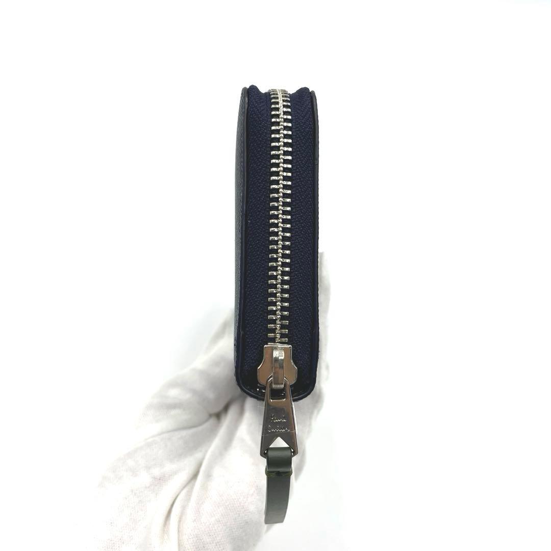 【未使用・保管品】Paul Smith 長財布 ラウンドジップ ネイビー