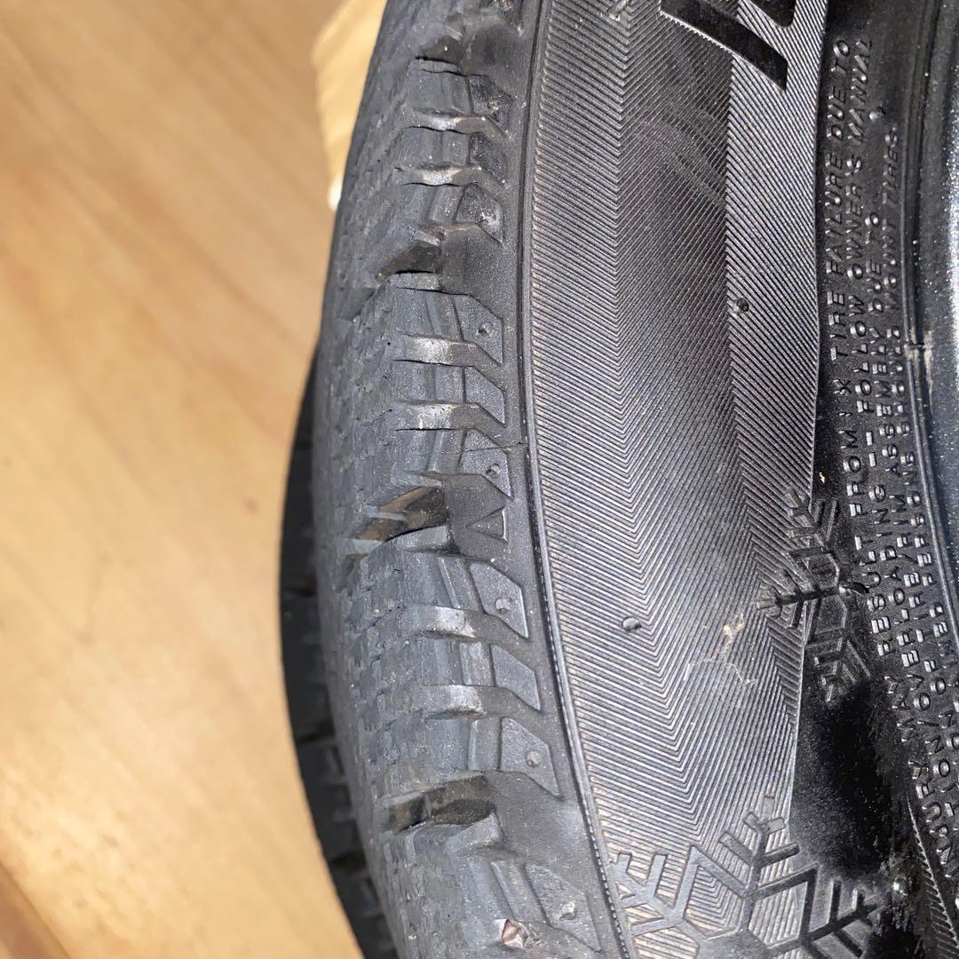 スタッドレスホイール付き4本★155/65R14 75Q★直接引取り可能な方限定