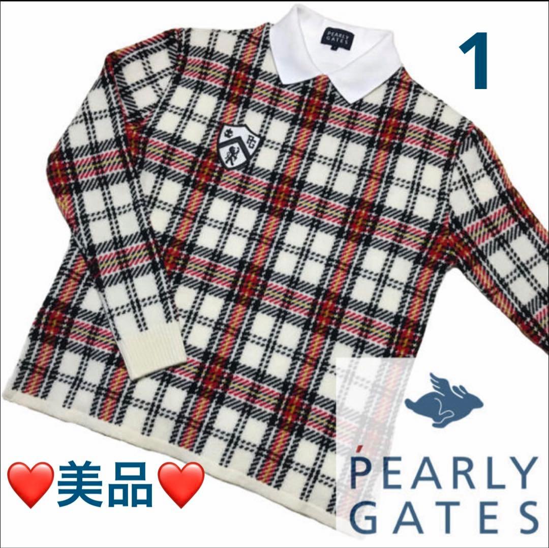 ❤️美品❤️PEARLYGATESパーリーゲイツ❤️かわいいゴルフニット❤️サイズ1 ❤️