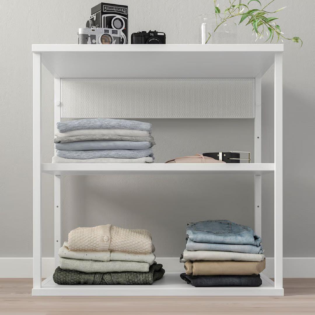 廃盤　IKEA プラッツァ シェルフユニット ホワイト60x40x60cm