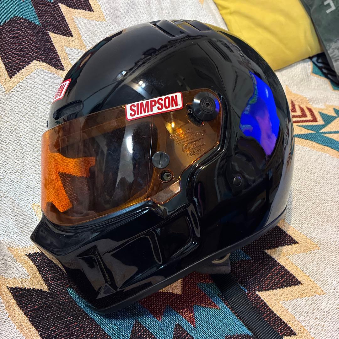 か*に様 SIMSON フルフェイスヘルメット ブラック