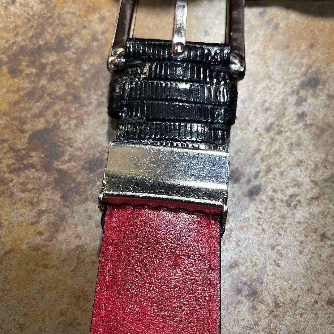 極美品　最上級　CYPRIS キプリス　リザードン革　ベルト　黒