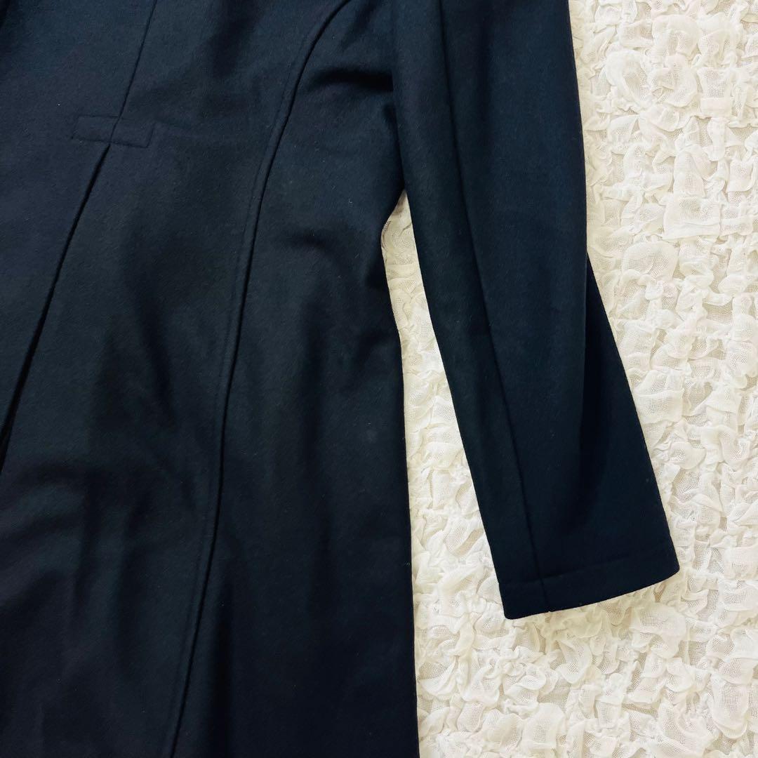 英国製GloverallグローバーオールダッフルコートSTR01黒カシミヤ混XS