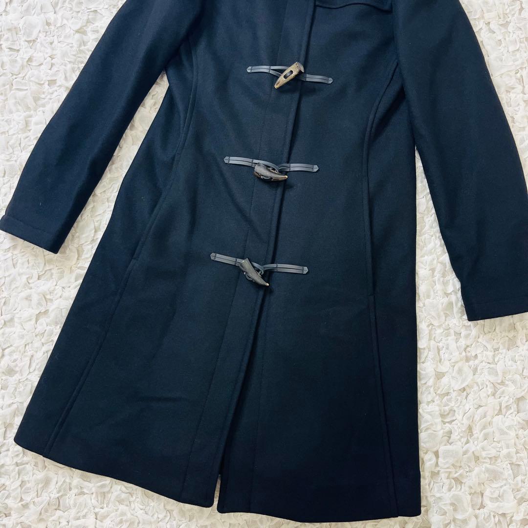 英国製GloverallグローバーオールダッフルコートSTR01黒カシミヤ混XS