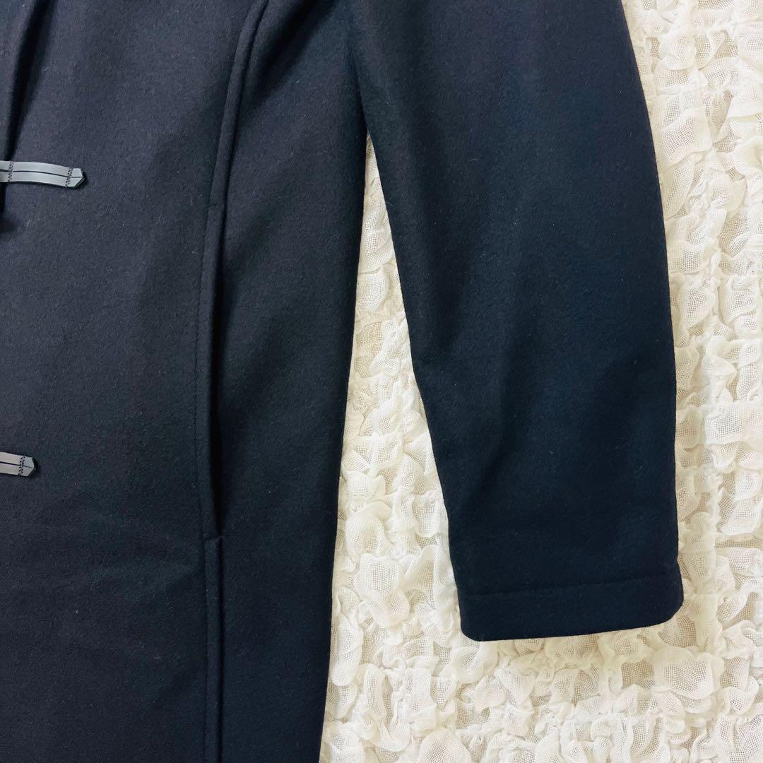 英国製GloverallグローバーオールダッフルコートSTR01黒カシミヤ混XS