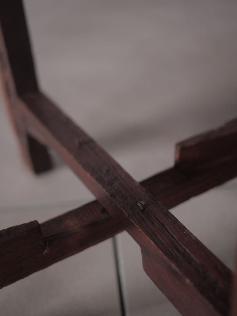 台　インド　花台　展示台　折り畳み式　古家具　古道具　アンティーク　昭和レトロ