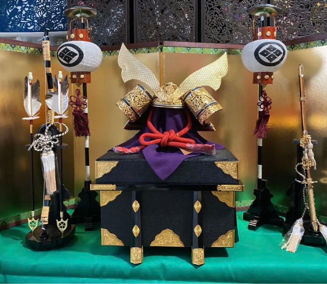 桂甫作 安藤人形店 兜飾りセット