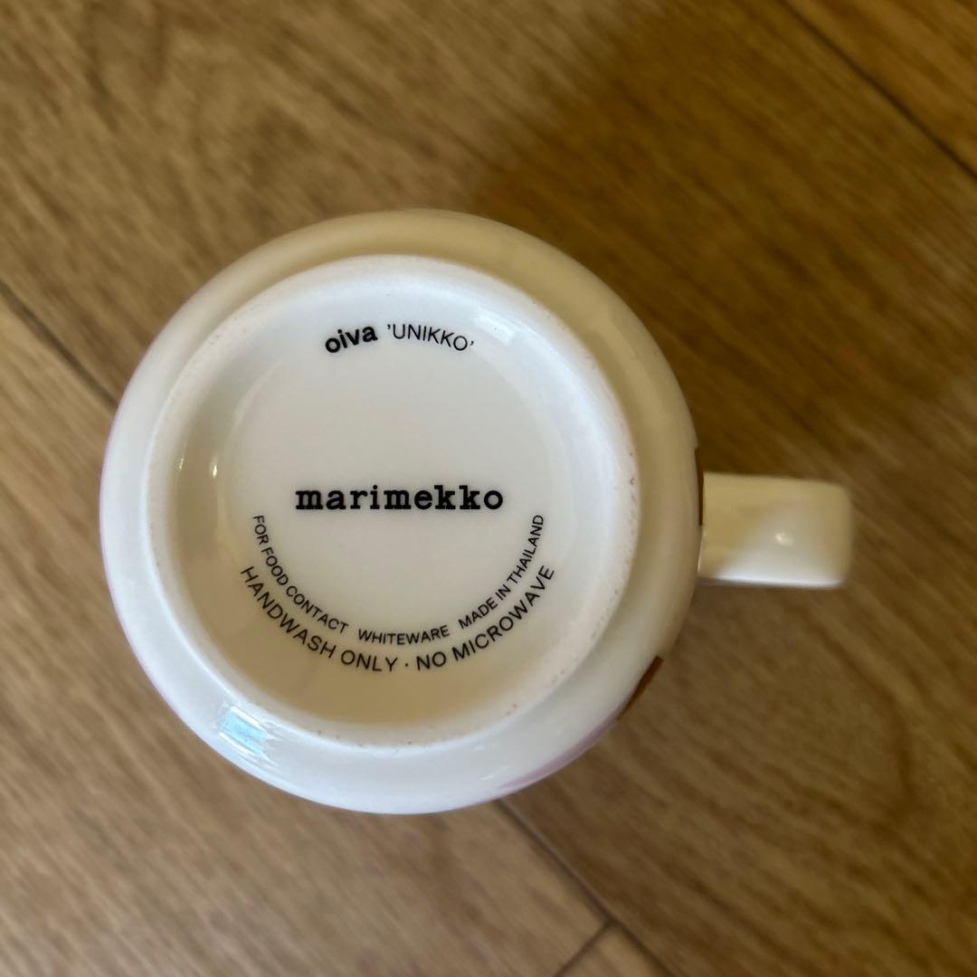 マリメッコ ウニッコ 3点セット（マグカップコーヒーカッププレート）