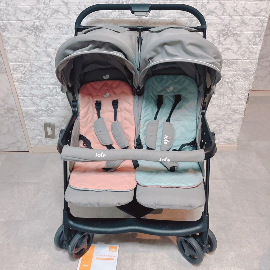 【良品】Joie エアツイン 横型2人乗りベビーカー