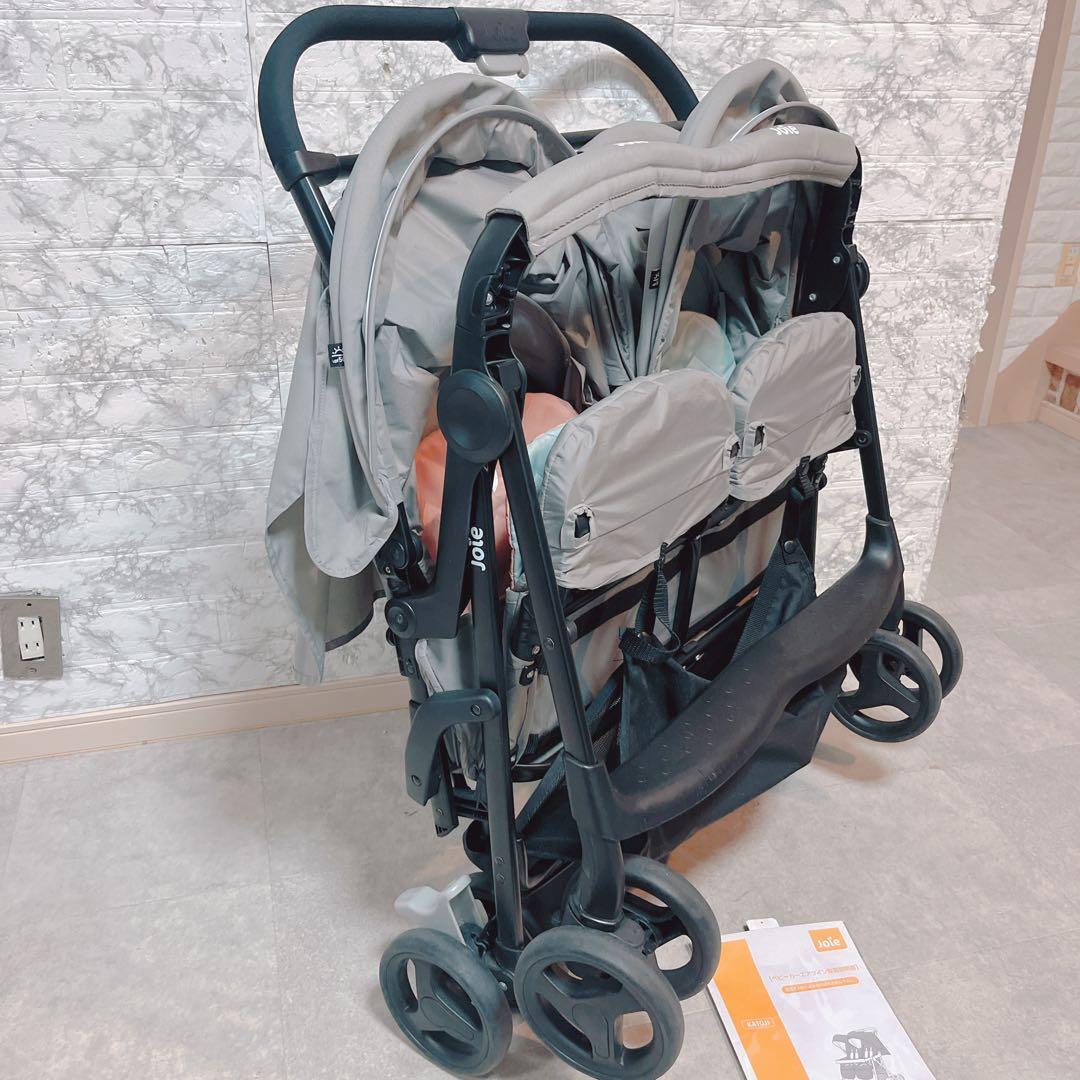 【良品】Joie エアツイン 横型2人乗りベビーカー