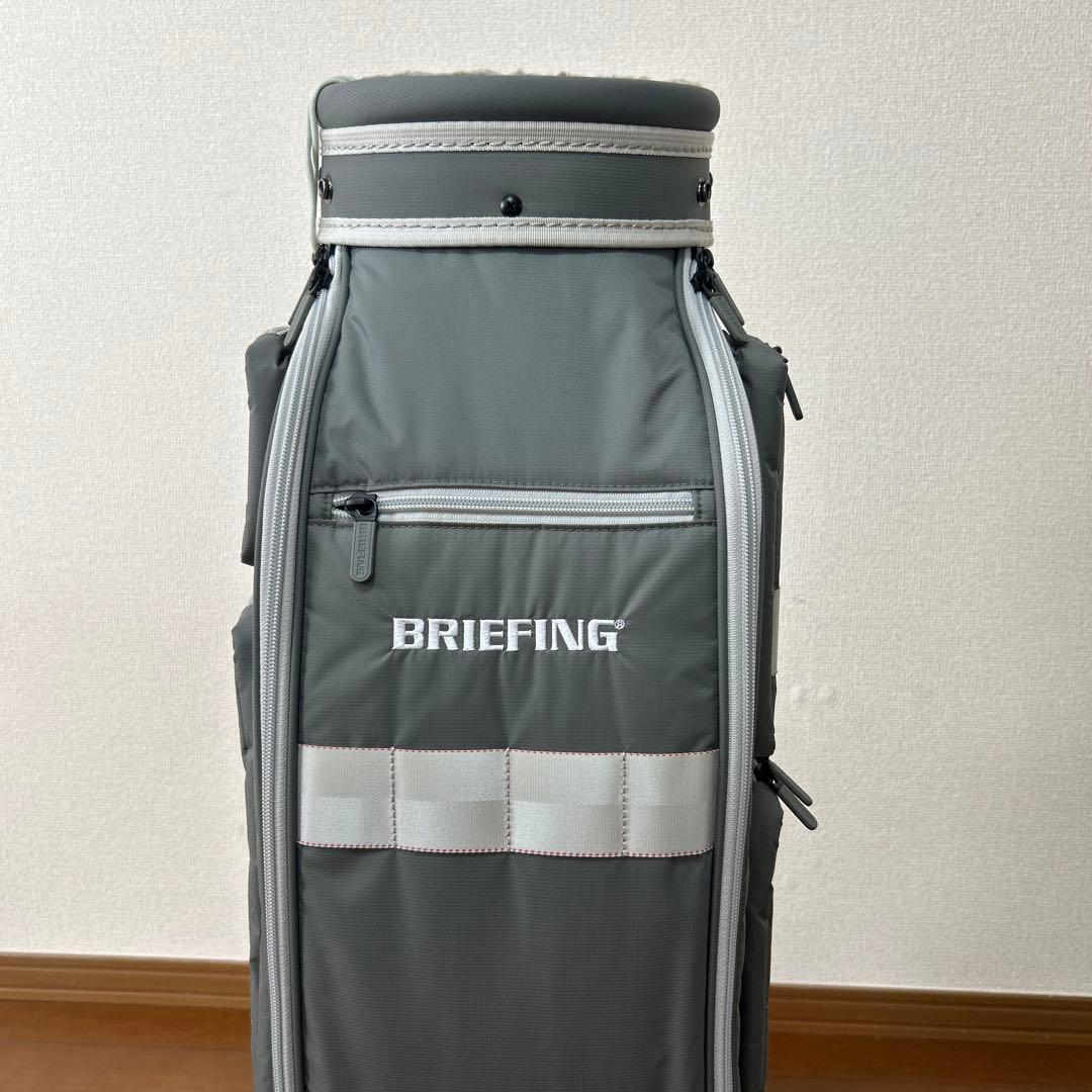 美品BRIEFING ブリーフィング キャディバッグ CR-6 灰色 グレー