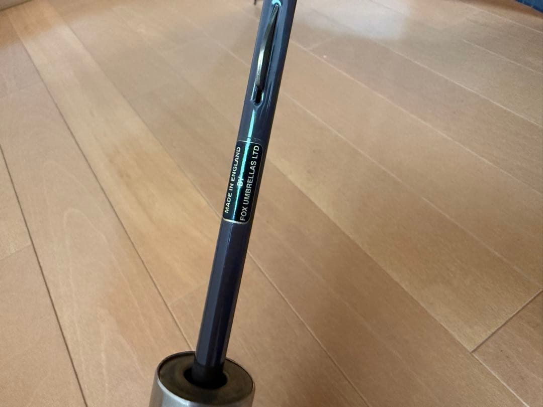 Fox Umbrellas 茶ストライプ 長傘