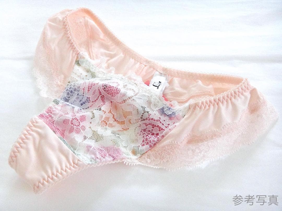 ワコール ルジェ ブラジャーE75 & ソングショーツM　薄ピンクレース