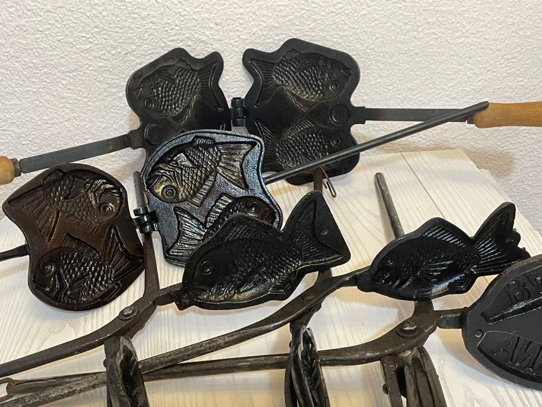 ︎✿たい焼き型 バナナ焼き型 セット売り！マニア必見！手入れ済み☆d('∀'*)