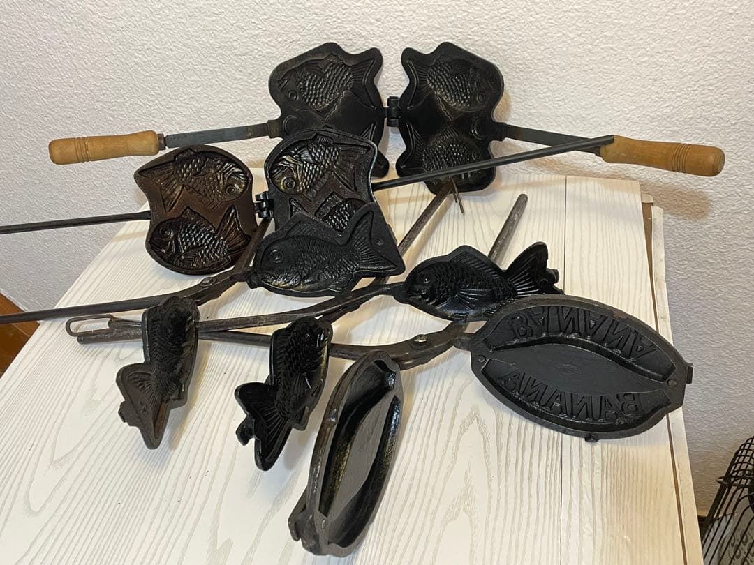 ︎✿たい焼き型 バナナ焼き型 セット売り！マニア必見！手入れ済み☆d('∀'*)