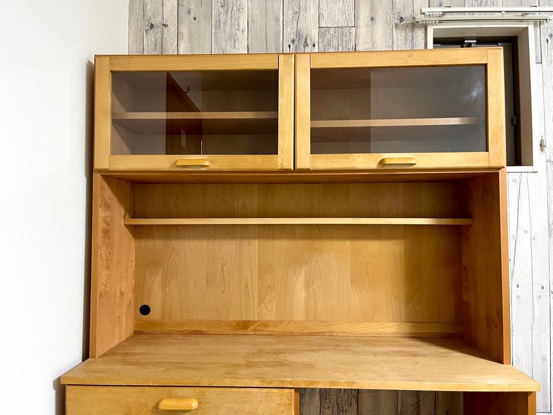 モモナチュラル　食器棚　カップボード　VIU-01+VIL-52