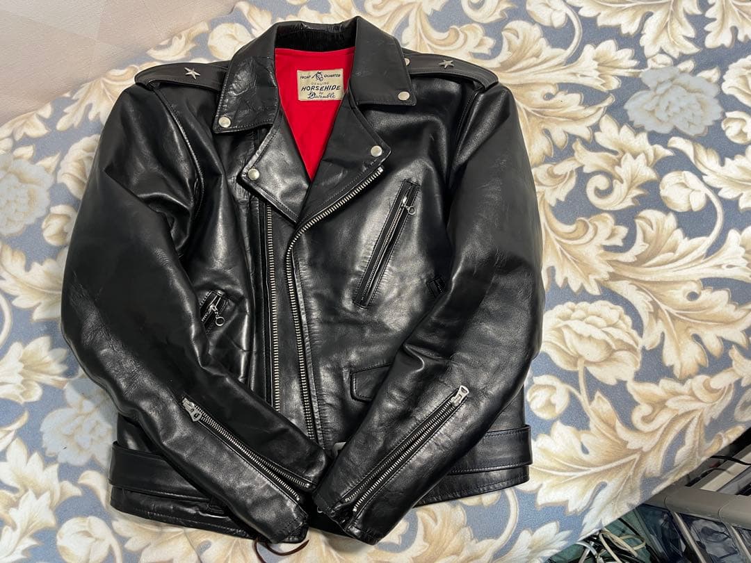 【美品】マーロンブランド ワンスター ダブルライダース デュラブル実名復刻 茶芯