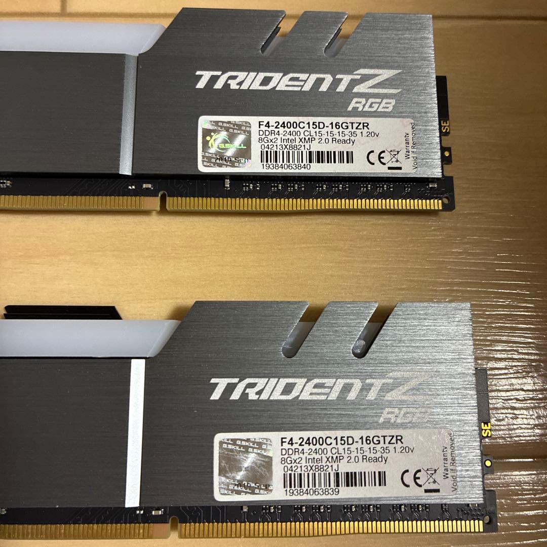 メモリー G.SKILL TRIDENT Z RGB DDR4 2400MHz 16GB