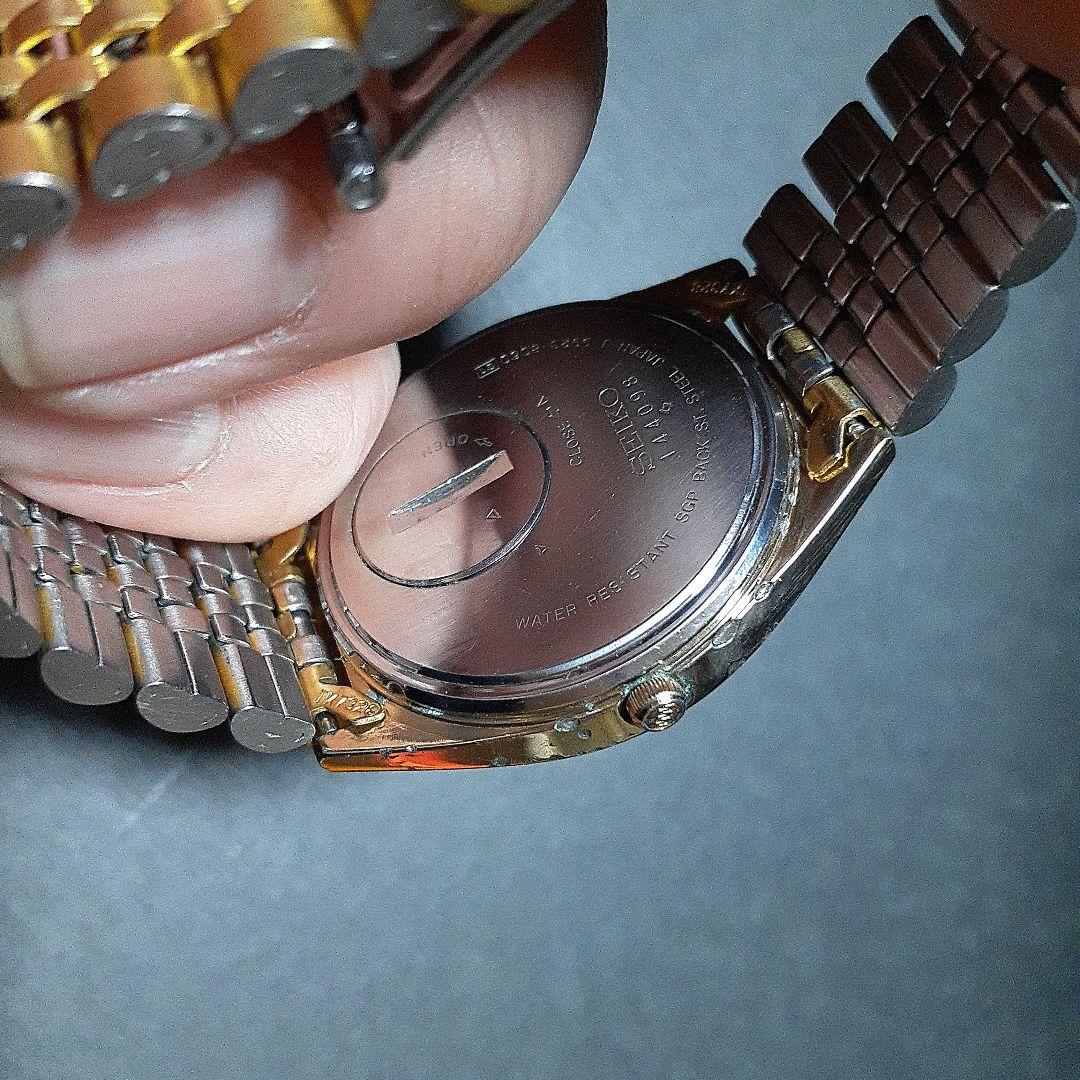 SEIKO キングクォーツ men's腕時計 稼働品
