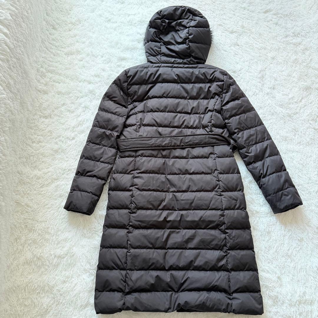 【美品】FRAY I.D ロング　ダウンコート　Aライン　ベルト、ファー付き