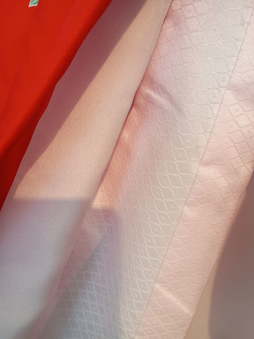 お宮参り　一つ身　着物　赤古典模様