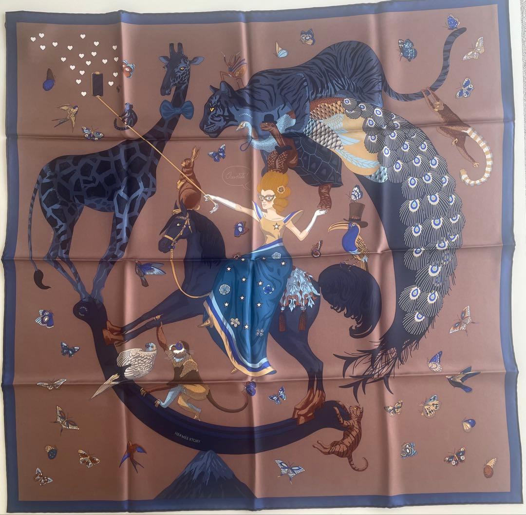 【エルメス】シルクスカーフ90センチ(未使用)