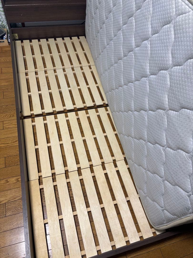 フランスベッド　シングル キルティングマットレス ホワイト