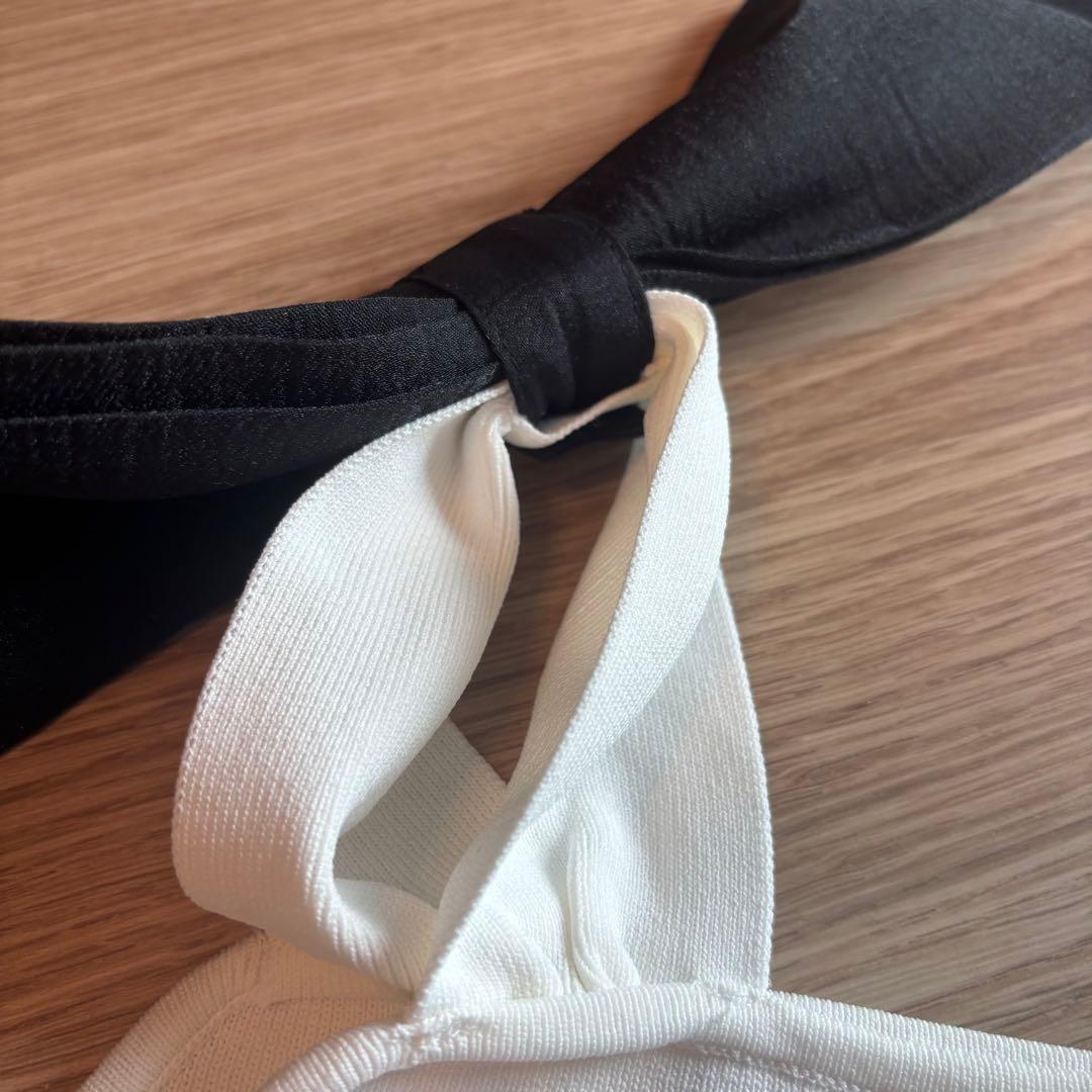 ルルウィルビー　ショルダーリボンミニタンクプルオーバー