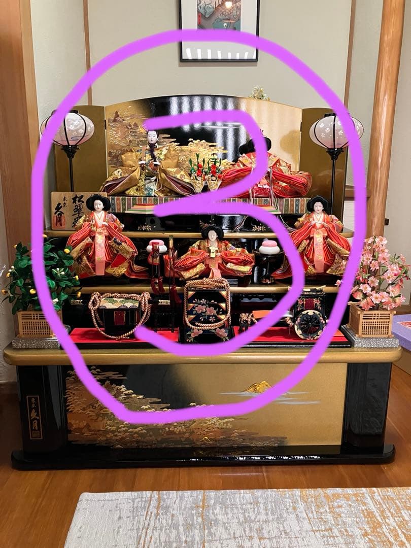 久月⭐️雛人形３段飾り