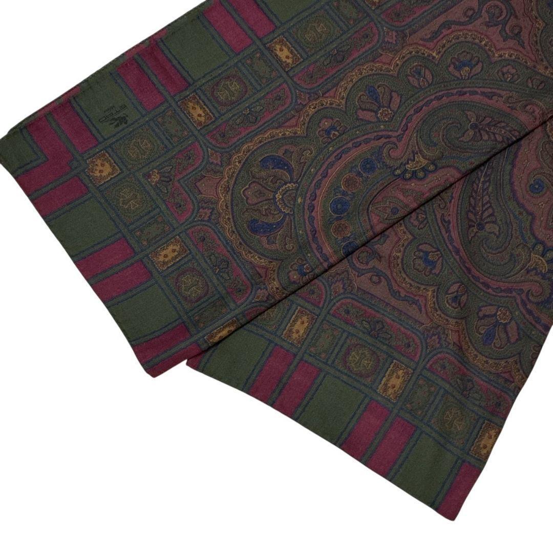 極美品✨ETRO エトロ シルク混 大判ストール スカーフ イタリア ペイズリー