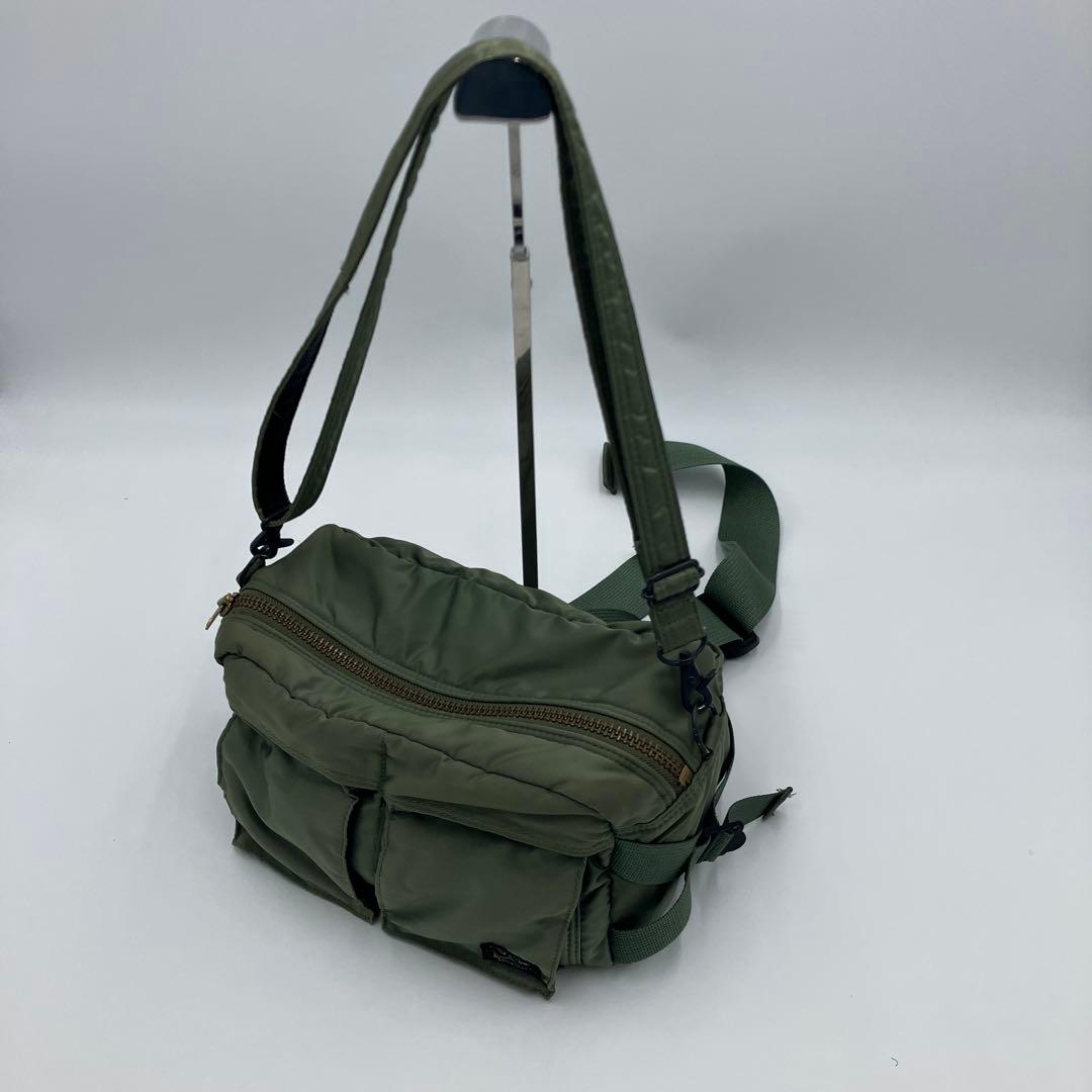 PORTER 吉田カバン TANKER ボディバッグ セージグリーン