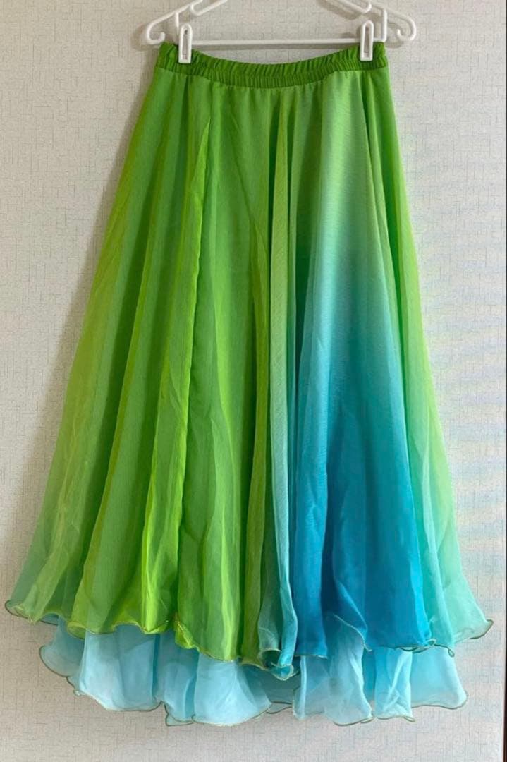 ベリーダンス衣装セットアップ グリーングラデーション