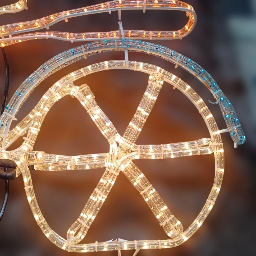 大型サイクル イルミネーション.ガーデンライト.モチーフ自転車