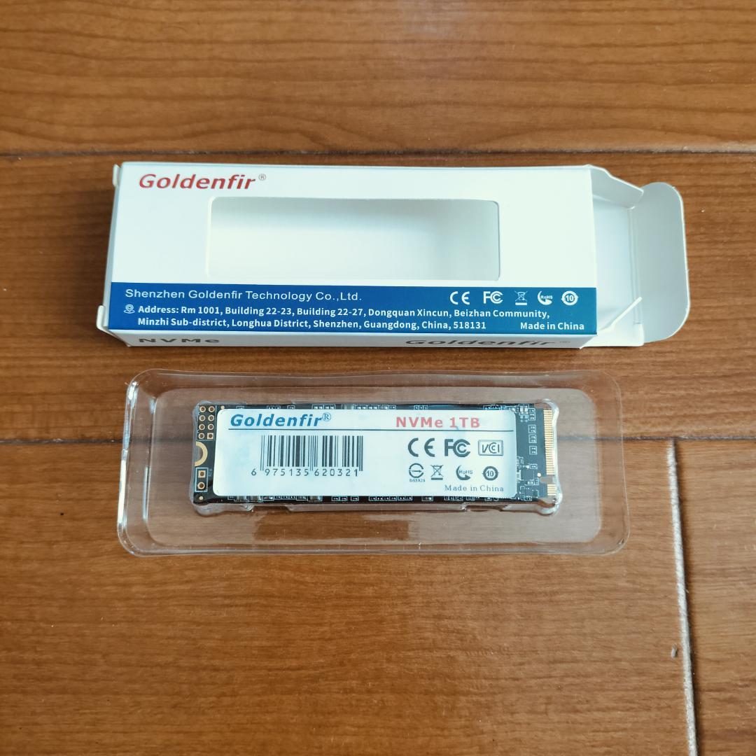 内蔵型SSD Goldenfir NVMe M2 SSD 1TB